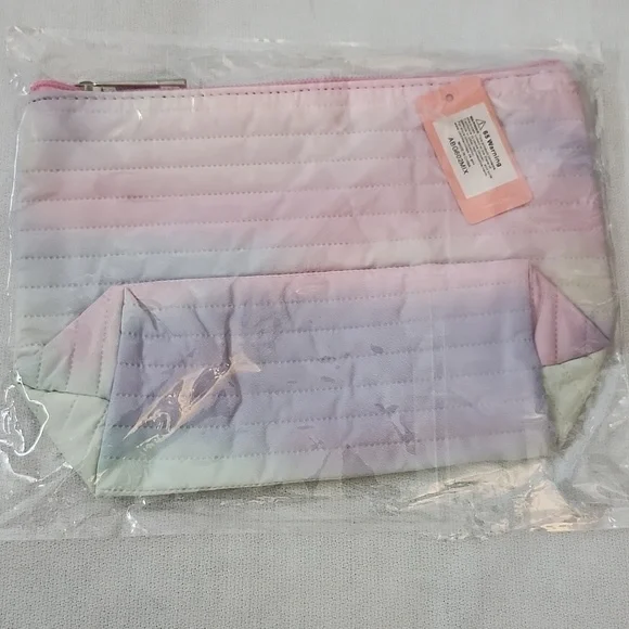 Boys Lie Cotton Candy Tye Dye Tote with Pastel Cosmetics Pouches - Picture 11 of 16